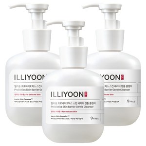 일리윤 프로바이오틱스 스킨 배리어 젠틀클렌저 여성청결제, 300ml, 3개
