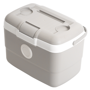 올리빙 도트 테이블 아이스박스, 연그레이, 25L