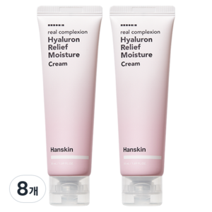 한스킨 리얼 컴플렉션 히알루론 릴리프 수분크림, 50ml, 8개