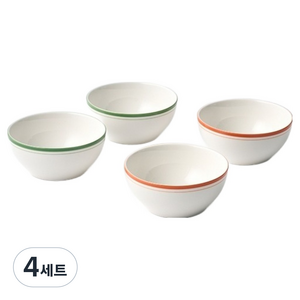 모던하우스 핸드라인 대접 D13.5 2종 x 2p 세트, 혼합 색상, 4세트