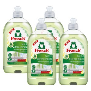 프로쉬 레몬민트 맨손 주방세제, 500ml, 4개
