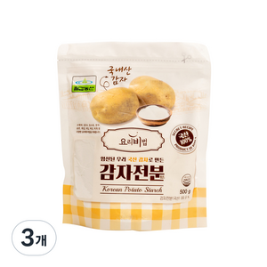칠갑농산 감자전분, 500g, 3개