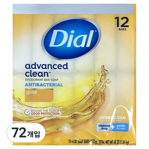 다이알 골드 비누, 113g, 72개입