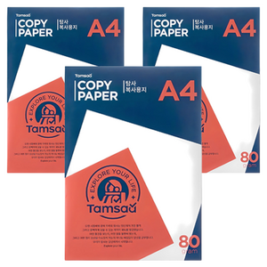 탐사 복사용지 80g, A4, 1500매