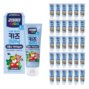 2080 키즈크리닉 4스텝 치약 순한민트향, 80g, 36개