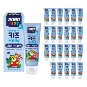 2080 키즈크리닉 4스텝 치약 순한민트향, 80g, 24개