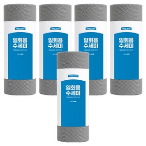 이너홈 일회용 수세미, 그레이, 60개, 5개