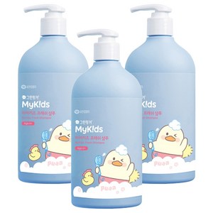 그린핑거 마이키즈 프레쉬 샴푸, 500ml, 3개
