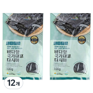 완도건강해 완도산 건다시마, 100g, 12개