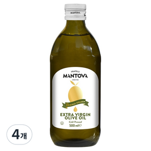 만토바 골든 엑스트라버진 올리브유, 500ml, 4개