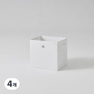 한샘 샘 폴리 수납 바스켓, 퓨어화이트, 4개