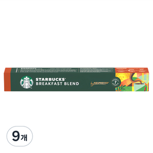 스타벅스 브렉퍼스트 블렌드 캡슐커피, 5.6g, 10개입, 9개