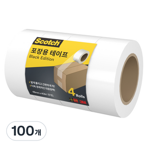 스카치 다용도 박스테이프 투명 멀티팩, 100개