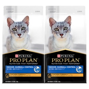 프로플랜 고양이 어덜트 기능성 사료, 인도어, 1.5kg, 2개