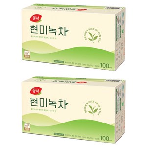 동서 현미녹차 티백, 1.5g, 100개입, 2개