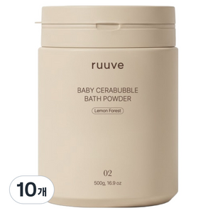 러베 세라버블 자연유래 배스 파우더 레몬 포레스트, 500g, 10개