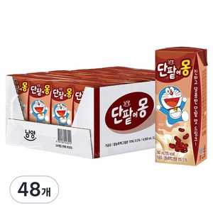 남양유업 단팥에몽 멸균우유, 48개, 190ml