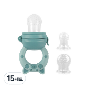 베이비팜 아기과즙망+실리콘망 S+M+L 세트, 블루, 15세트
