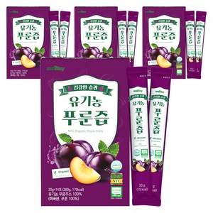 제스티지 유기농 NFC 푸룬즙, 280g, 4개