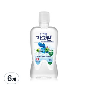 가그린 어린이용 구강세정제 사과향, 380ml, 6개