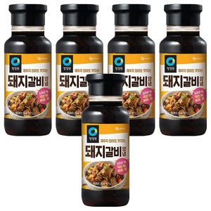 청정원 전통 돼지갈비양념, 500g, 5개