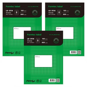 폼텍 물류관리용 LS-3114 라벨지, 8칸, 300개