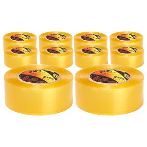 신일테이프 박스 테이프 48mm x 100m, 투명, 10개