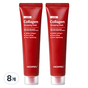 메디필 레드 락토 콜라겐 랩핑 마스크팩 70ml, 1개입, 8개
