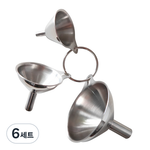 스테렌스 다용도 깔때기 3p 세트, 6세트