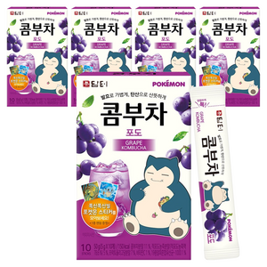 담터 포켓몬 콤부차 포도, 5g, 10개입, 5개