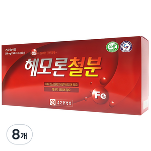 종근당건강 헤모론철분, 60정, 8개