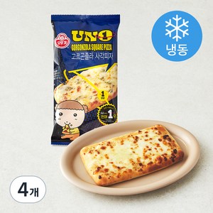 오뚜기 UNO 고르곤졸라 사각피자 (냉동), 91g, 1개입, 4개