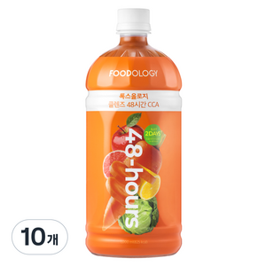 푸드올로지 톡스올로지 48시간 CCA 클렌즈주스, 1L, 10개
