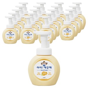 아이깨끗해 핸드워시 순 보송보송 파우더향, 250ml, 20개