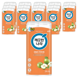 깨끗한나라 데일리 천연펄프 키친타월, 150매, 120개