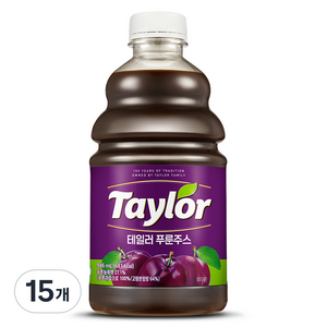 테일러 푸룬 주스, 946ml, 15개