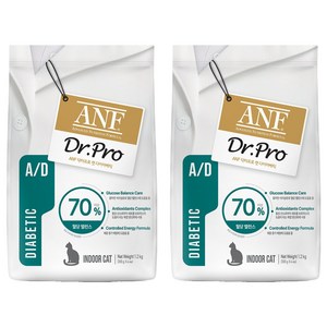 ANF 닥터프로 캣 처방식 사료, 당뇨관리, 1.2kg, 2개