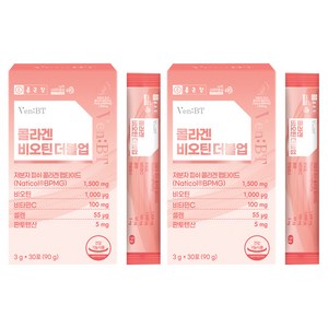 벤비티 콜라겐 비오틴 더블업 30P, 90g, 2개