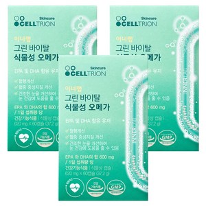 이너랩 그린 바이탈 식물성 오메가, 60정, 3개