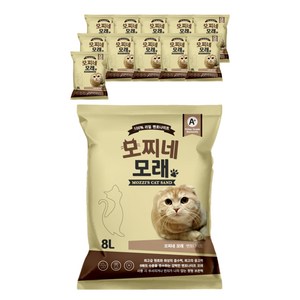 모찌네 고양이 모래, 8L, 12개, 무향
