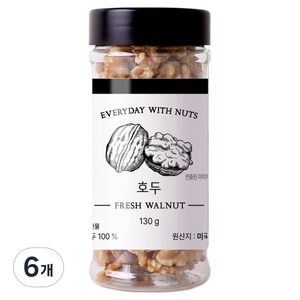하루견과 호두, 130g, 6개