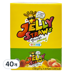 젤리스트로우 4개입, 77g, 40개