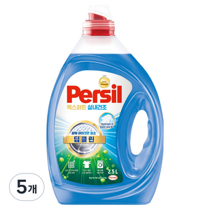 퍼실 엑스퍼트 실내건조 맥스 액체세제 본품, 5개, 2.5L