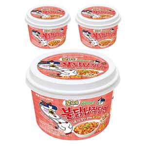 불닭 납작당면 로제 169.4g, 2개