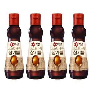 백설 진한참기름, 320ml, 4개