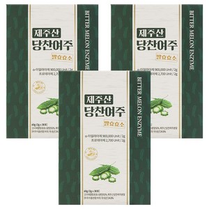 지비엠에스 제주산 당찬여주 발효효소 30p, 60g, 3개