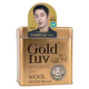 골드럽 건조기 양모 울드라이어볼 4p, 혼합색상, 1개