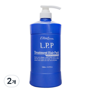 엘라드 오로라 LPP 트리트먼트 헤어팩, 1L, 2개