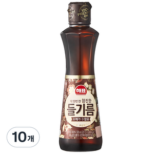 해표 참진한 들기름, 320ml, 10개