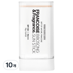 프랑스와즈 뽀송 선스틱 SPF50+ PA++++, 19g, 10개